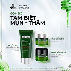 Combo 3sp Tạm Biệt Mụn Thâm và Bảo Vệ Da Ngừa Dầu Nhờn Thừa DAILY EFFECT Nutriway