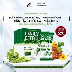 [CHÍNH HÃNG] COMBO X3 - Nước Uống Detox Cần Tây Diếp Cá Mật Ong DAILY EFFECT (hộp 14 gói) Nutriway