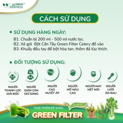 Combo 2 hộp TPBS bột Cần tây diệp lục Green Filter Celery Nutriway - Tặng 1 hộp TPBVSK Cherry Extract Vitamin c 10 gói