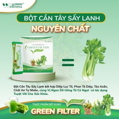 Combo 2 hộp TPBS bột Cần tây diệp lục Green Filter Celery Nutriway - Tặng 1 hộp TPBVSK Cherry Extract Vitamin c 10 gói