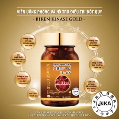 Viên uống phòng ngừa và hỗ trợ điều trị đột quỵ Nhật Bản Biken Kinase Gold 60 viên Noah Legend x Nutriway