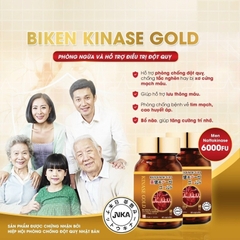 Viên uống phòng ngừa và hỗ trợ điều trị đột quỵ Nhật Bản Biken Kinase Gold 60 viên Noah Legend x Nutriway