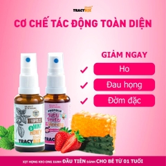Thực phẩm bảo vệ sức khỏe: Keo ong Propolis Tutti Frutti & Honey for Kids Tracybee (vị trái cây 30ml)