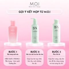 Bộ đôi chăm sóc da DA BY M.O.I Sữa rửa mặt 200ml và Nước cân bằng 200ml làm sáng, cấp ẩm sâu