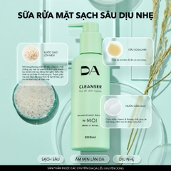 Bộ đôi chăm sóc da DA BY M.O.I Sữa rửa mặt 200ml và Nước cân bằng 200ml làm sáng, cấp ẩm sâu