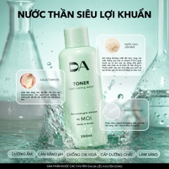 Bộ đôi chăm sóc da DA BY M.O.I Sữa rửa mặt 200ml và Nước cân bằng 200ml làm sáng, cấp ẩm sâu