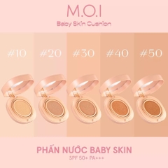 Bộ đôi M.O.I Phấn nước Baby Skin Cushion và Phấn phủ Baby Skin Powder