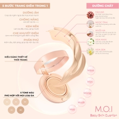 Bộ đôi M.O.I Phấn nước Baby Skin Cushion và Phấn phủ Baby Skin Powder