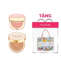 Bộ Đôi M.O.I Phấn Nước Premium Và Phấn Má Hồng Phiên Bản Giới Hạn