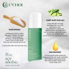 Sữa Rửa Mặt Bọt Khoáng Mineral Foam Cleanser C'Choi Nutriway