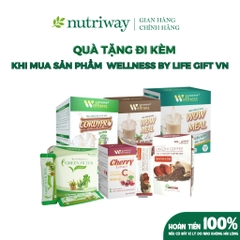 Combo Protein Thực Vật Cordypro, Cherry Extract Vitamin C, Wowmeal, Cần Tây Diệp Lục Nutriway Wellness Life Gift VN