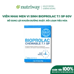 Thực phẩm bảo vệ sức khỏe: Bioprolac chewable 7.1 SP (Hộp 60 viên)