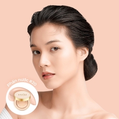 Set 2 phấn nước M.O.I Premium Baby Skin Cushion che khuyết điểm mịn màng, SPF50++++ phù hợp với sắc tố da của người Việt