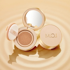 Set 2 phấn nước M.O.I Premium Baby Skin Cushion che khuyết điểm mịn màng, SPF50++++ phù hợp với sắc tố da của người Việt