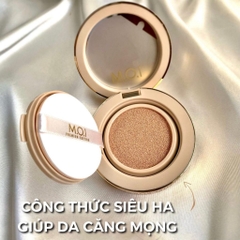 Set 2 phấn nước M.O.I Premium Baby Skin Cushion che khuyết điểm mịn màng, SPF50++++ phù hợp với sắc tố da của người Việt
