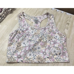 Áo crop bra top Floral Ken sie(có big), hàng xuất xịn