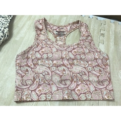 Áo crop bra top Floral Ken sie(có big), hàng xuất xịn