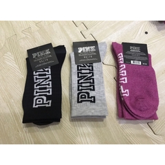 Set 3 tất vớ dài Pink, hàng xuất xịn