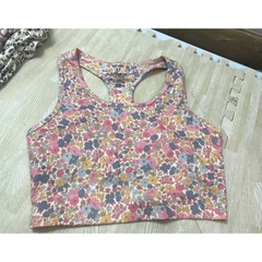 Áo crop bra top Floral Ken sie(có big), hàng xuất xịn