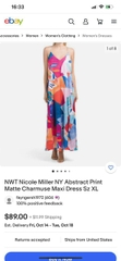 Đầm maxi Nicole Miller NY