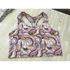 Áo crop bra top Floral Ken sie(có big), hàng xuất xịn