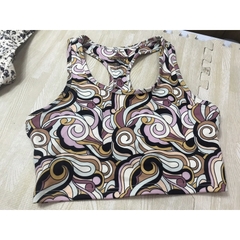 Áo crop bra top Floral Ken sie(có big), hàng xuất xịn