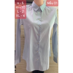 Áo sơ mi cotton nữ, hàng xuất xịn