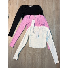 Áo croptop dài tay Amisu, hàng xuất xịn