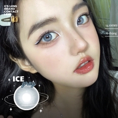 Kính áp tròng 6 tháng ICE -FROZEN BLUE màu xanh dương sáng tây không giãn tròng GTRENDY