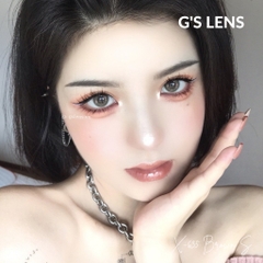 Kính Áp Tròng Lens Mắt Nâu Sáng Trái Tim Hot Douyin Size S Có 0 Đến 6 Độ Lệch Độ X-635 Brown