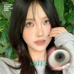 Kính áp tròng 6 tháng MUSE GREEN màu xanh lá sáng tây giãn tròng nhỏ GTRENDY