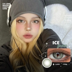 Kính áp tròng 6 tháng ICE -FROZEN GREEN màu xanh lá sáng tây không giãn tròng GTRENDY - AL Color 38