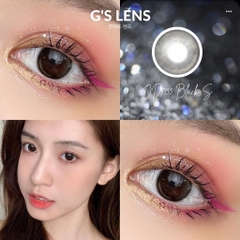 Lens Mắt Kính Áp Tròng Màu Đen Vân Nhũ OD-5933 Lens Black Hot Douyin Size S 14.2mm Có 0 Đến 6 Độ Lệch Độ