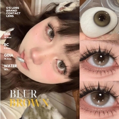 Kính áp tròng 6 tháng BLUR BROWN màu nâu tự nhiên giãn tròng nhỏ GTRENDY - MCK1