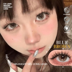 Kính áp tròng 6 tháng BLUR BROWN màu nâu tự nhiên giãn tròng nhỏ GTRENDY - MCK1