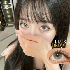 Kính áp tròng 6 tháng BLUR BROWN màu nâu tự nhiên giãn tròng nhỏ GTRENDY - MCK1