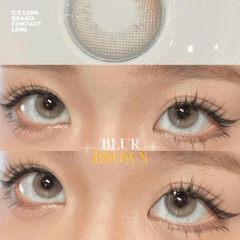 Kính áp tròng 6 tháng BLUR BROWN màu nâu tự nhiên giãn tròng nhỏ GTRENDY - MCK1