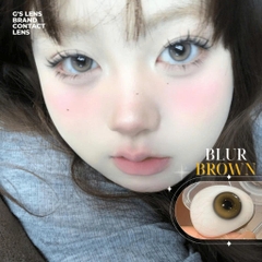 Kính áp tròng 6 tháng BLUR BROWN màu nâu tự nhiên giãn tròng nhỏ GTRENDY - MCK1