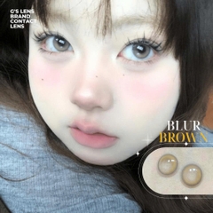 Kính áp tròng 6 tháng BLUR BROWN màu nâu tự nhiên giãn tròng nhỏ GTRENDY - MCK1
