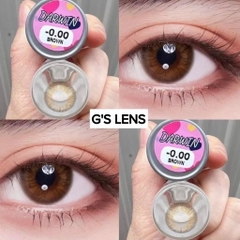 Kính Áp Tròng Lens Mắt NÂU BROWN Tự Nhiên Tây Sáng 0 Độ Cận, Dành Cho Mắt Không Cận Size Lens Giãn Ít Xs, S 14-14.2mm