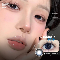 Kính áp tròng 6 tháng TEERA BLUE màu xanh dương tự nhiên giãn tròng nhỏ GTRENDY - MC38