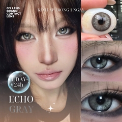 Kính áp tròng 1 ngày ECHO GRAY màu xám sáng tây giãn tròng to GTRENDY - Realcon Color 50