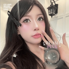 Kính áp tròng 6 tháng CREAMY PINK màu hồng tự nhiên giãn tròng nhỏ GTRENDY - MCK1
