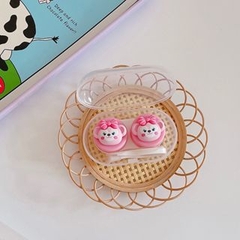 Khay Mini 3D Gấy Thỏ Cáo Xanh Cáo Hồng- Case Đựng Lens