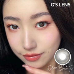 Lens Mắt Kính Áp Tròng Màu Đen Vân Nhũ OD-5933 Lens Black Hot Douyin Size S 14.2mm Có 0 Đến 6 Độ Lệch Độ