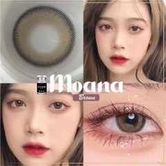 Kính Áp Tròng Lens Mắt NÂU BROWN Tự Nhiên Tây Sáng 0 Độ Cận, Dành Cho Mắt Không Cận Size Lens Giãn Ít Xs, S 14-14.2mm