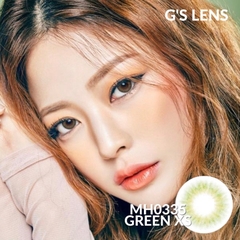 Kính Áp Tròng Lens Xanh Lá Siêu Tự Nhiên Không Giãn Xs 14mm 0 Đến 6 Độ Lệch Độ Mh0335 Green