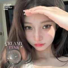 Kính áp tròng 6 tháng CREAMY PINK màu hồng tự nhiên giãn tròng nhỏ GTRENDY - MCK1