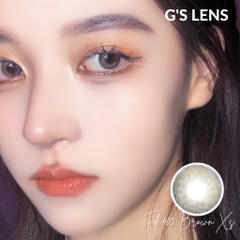 Lens Mắt Kính Áp Tròng Nâu Xám Ánh Kim Không Giãn Size Xs 14mm Có 0 Đến 6 Độ Cận Lệch Độ Fd403 Brown Xs