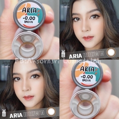 Kính Áp Tròng Lens Mắt NÂU BROWN Tự Nhiên Tây Sáng 0 Độ Cận, Dành Cho Mắt Không Cận Size Lens Giãn Ít Xs, S 14-14.2mm